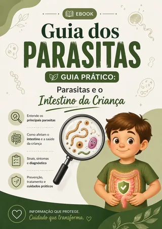 Capa do guia Parasitas e o Intestino